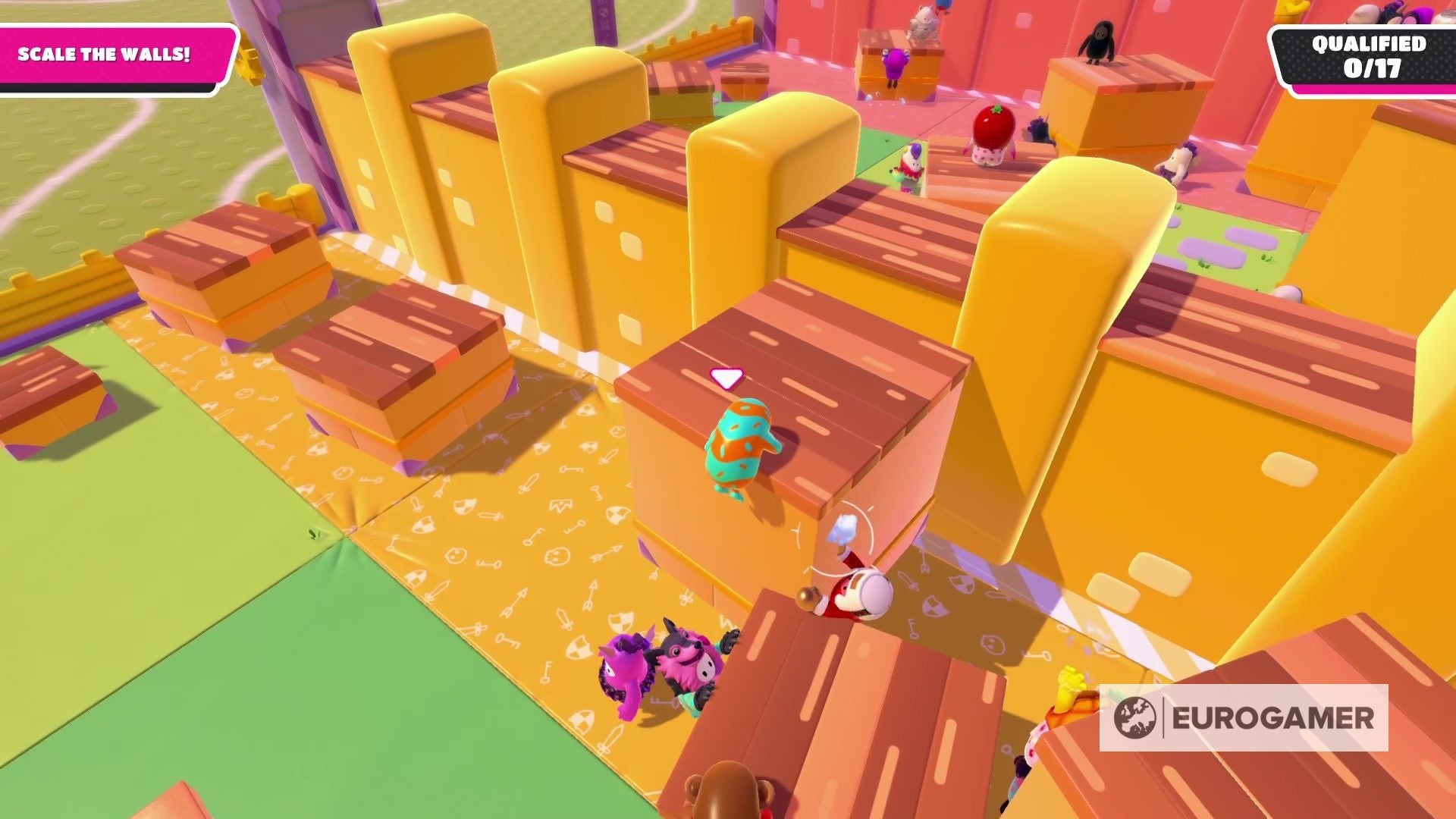 Fall Guys How to climb and grab walls, boxes and blocks explained